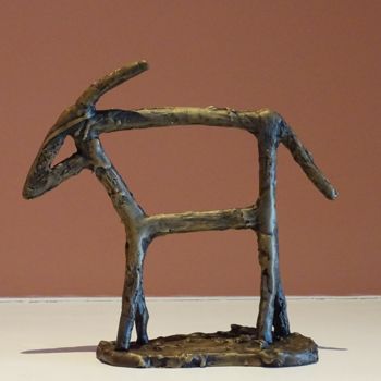 Scultura intitolato "Buck 3" da Grant Preston, Opera d'arte originale, Bronzo