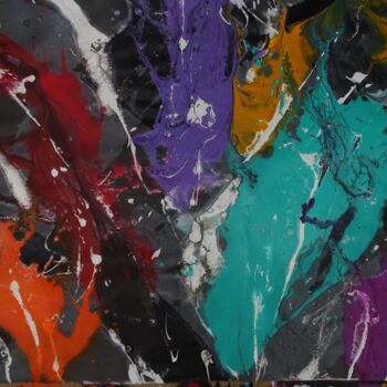 Painting titled "Colour shock." by Grant Preston, Original Artwork, Acrylic