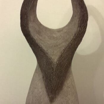 Sculpture intitulée "Voir plus loin - Br…" par Grazia Compagnino, Œuvre d'art originale, Argile