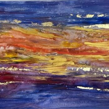 Pittura intitolato "Tramonto tra cielo…" da Grazia Golia (GRAGO), Opera d'arte originale, Acrilico