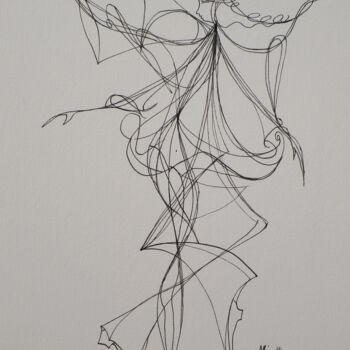 Painting titled "dance-grazyna-hajew…" by Grazyna Hajewski, Original Artwork, Ink