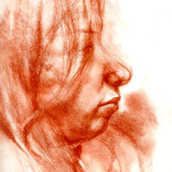 Dessin intitulée "portrait" par Grégory Geng, Œuvre d'art originale, Crayon