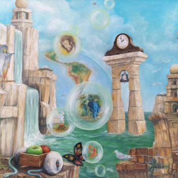 Картина под названием "Gregory Pyra Piro s…" - Gregory Pyra Piro, Подлинное произведение искусства, Масло Установлен на Дере…
