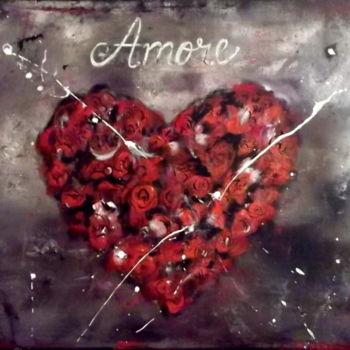 Malarstwo zatytułowany „Amore” autorstwa Gribouill'Art, Oryginalna praca, Inny