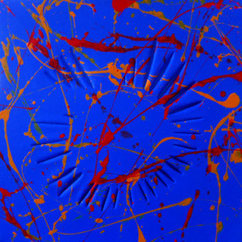 绘画 标题为“Bleu” 由Thierry Guého, 原创艺术品, 丙烯