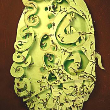 Sculpture titled "serie "crudité"" by Gilles Guerber, Original Artwork, Plastic