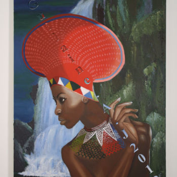 Malarstwo zatytułowany „Queen of nature” autorstwa Guilaine Arts, Oryginalna praca, Akryl