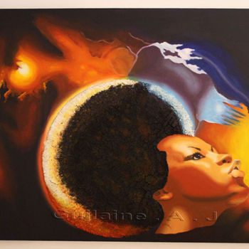 Malarstwo zatytułowany „Mother Earth: The P…” autorstwa Guilaine Arts, Oryginalna praca, Akryl