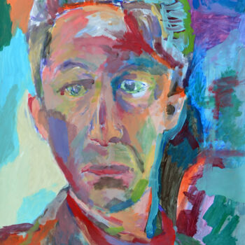 Peinture intitulée "portrait" par Guillaume Pelican, Œuvre d'art originale