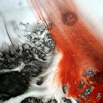 Картина под названием "Soleil rouge" - Guillaume Vincent, Подлинное произведение искусства, Чернила