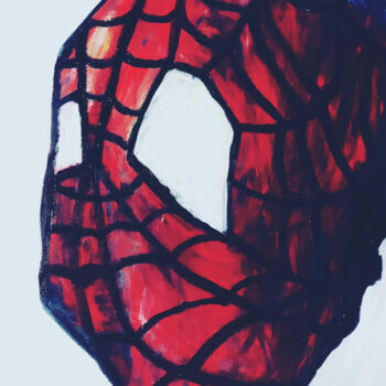 「Spiderman」というタイトルの絵画 Guizardによって, オリジナルのアートワーク, オイル