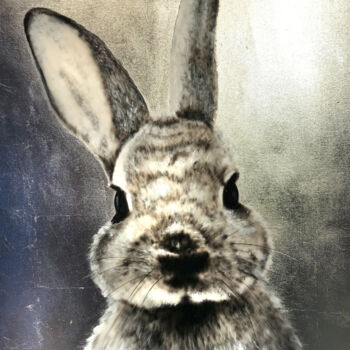 Pintura intitulada "HASE" por Gunter Wenzel, Obras de arte originais, Acrílico