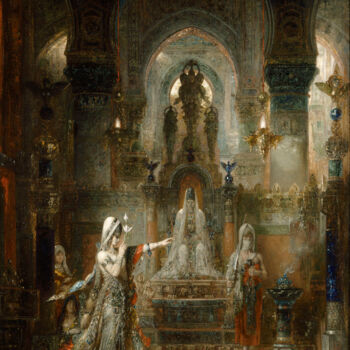 제목이 "Salomé dansant deva…"인 미술작품 Gustave Moreau로, 원작, 기름