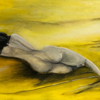 Painting titled "Dunes" by Gyl Aubert, Original Artwork, Acrylic