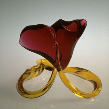 Sculpture titled "Heart of Desire" by Michael Bokrosh, Original Artwork, Glass