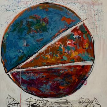 Schilderij getiteld "The Dry River" door Hajrian Syah, Origineel Kunstwerk, Acryl