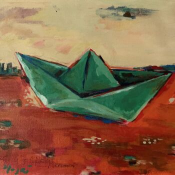 Pittura intitolato "Floating" da Hajrian Syah, Opera d'arte originale, Acrilico