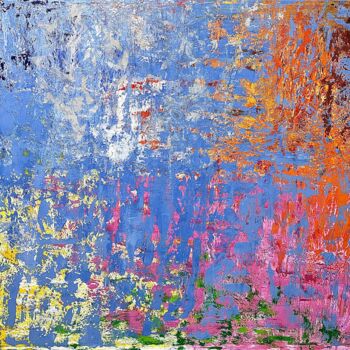 Pintura intitulada "Four seasons - abst…" por Hala El Naggar, Obras de arte originais, Acrílico