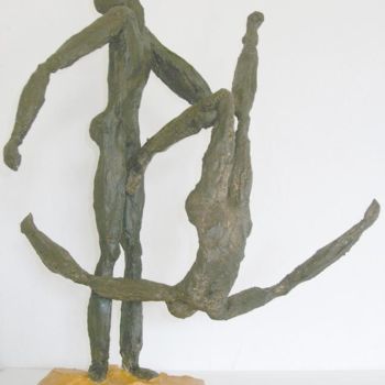 Sculpture titled "Couple" by S Eymond Laritaz, Original Artwork, Plaster
