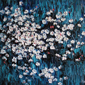 Painting titled "Spring" by Haykuhi Khachatryan, Original Artwork, Oil