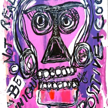 제목이 "Basquiat style skul…"인 미술작품 Headbuum로, 원작, 아크릴