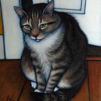 Painting titled "Oliver" by Heidi Shaulis, Original Artwork