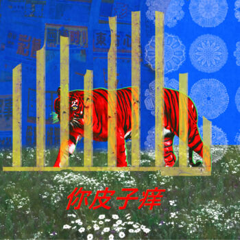 Digitale Kunst getiteld "Hel Mort's Women, l…" door Hel Mort, Origineel Kunstwerk, Olie Gemonteerd op Metaal