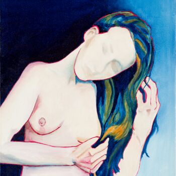Malerei mit dem Titel "Nr 4" von Helena Rajska, Original-Kunstwerk, Öl