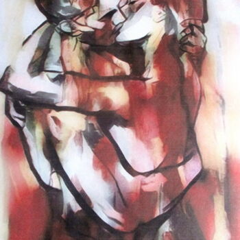 Pittura intitolato ""Filled Ecstasy"" da Helena Wierzbicki, Opera d'arte originale, Acrilico