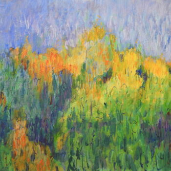 Pintura titulada "Spring Garden" por Helge Hensel, Obra de arte original, Acrílico