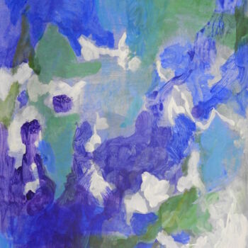 Pintura intitulada "Blue Period No. 2" por Helge Hensel, Obras de arte originais, Acrílico