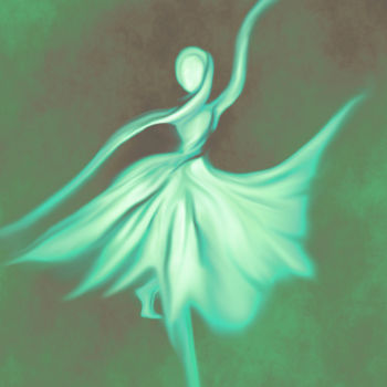 Digital Arts titled "JADE" by Hélène Patris, Original Artwork, Digital Painting