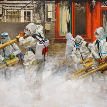 Painting titled "万象更新" by Heng Qiang, Original Artwork, Oil