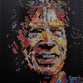 Collages titled "Micl Jagger 2.0" by Henning Leuschner, Original Artwork, Collages
