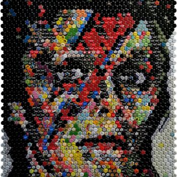 Collages titled "David Bowie - Ziggy…" by Henning Leuschner, Original Artwork, Collages