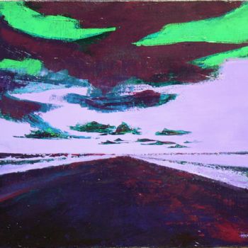 Pittura intitolato "Route 2" da Henri Eisenberg, Opera d'arte originale, Acrilico