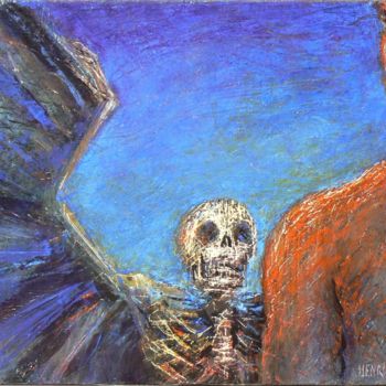 Картина под названием "Face à Face , ou La…" - Henri Eisenberg, Подлинное произведение искусства, Акрил
