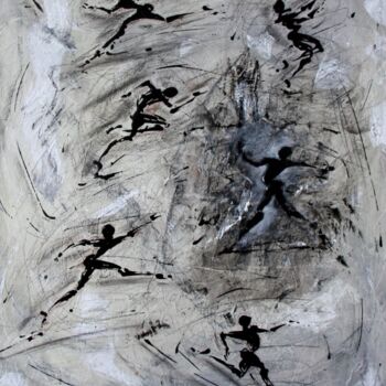 Pintura titulada "mouvement-n-1-peint…" por Henri Ibara, Obra de arte original, Acrílico