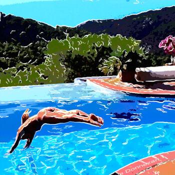 Photography titled "Ibiza Jump" by Herve Donnezan, Original Artwork, Analog photography
