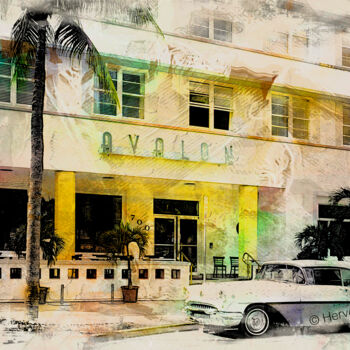 Photography titled "Miami Art deco dist…" by Herve Donnezan, Original Artwork, Analog photography