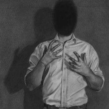 Drawing titled "0002" by Hiperblackart, Original Artwork, Charcoal