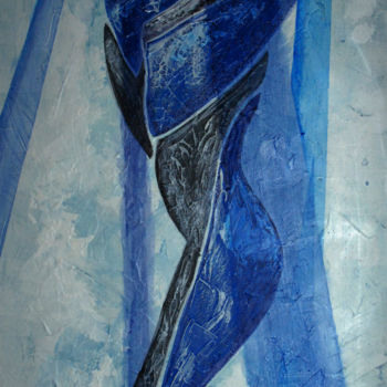 Malarstwo zatytułowany „tableau-bleu-1.jpg” autorstwa Hvedrung Laymore, Oryginalna praca