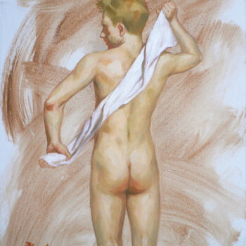 Oil painting  man bather #160938