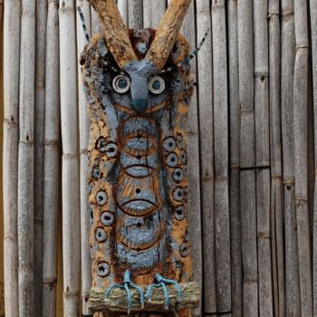 雕塑 标题为“indian  owl” 由Horst Weichbrodt, 原创艺术品, 丙烯