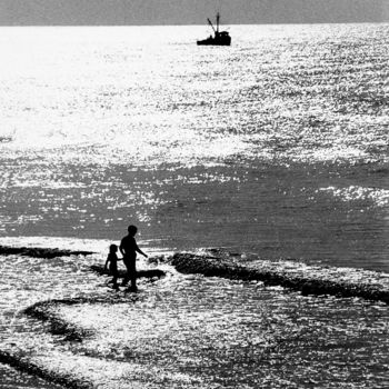 Fotografia intitolato "Galveston Morning" da Travis Burgess, Opera d'arte originale, fotografia a pellicola