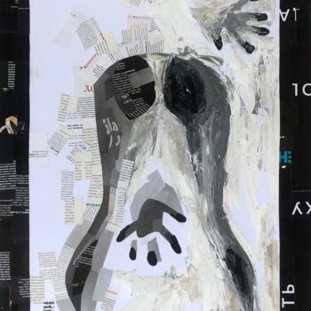 Картина под названием "Эротика на минималк…" - Яна Венедчук, Подлинное произведение искусства, Коллажи