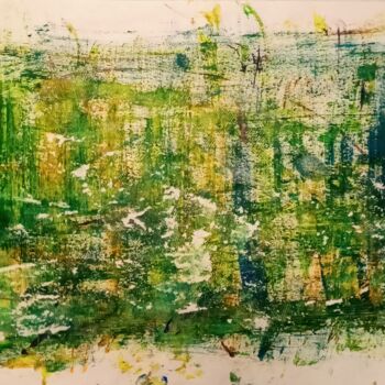 Рисунок под названием "Пейзаж..Зелёный абс…" - Игорь Абрамов, Подлинное произведение искусства, Акрил