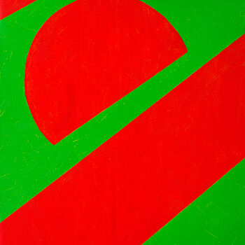 Peinture intitulée "красное и зеленое" par Igor Matvienko, Œuvre d'art originale, Acrylique