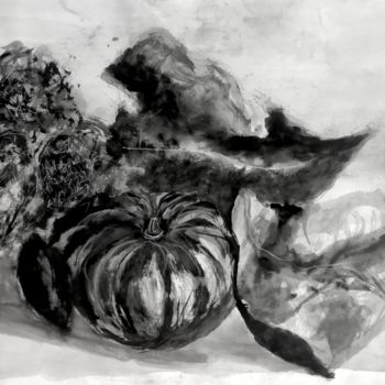 「Pumpkin」というタイトルの描画 Igzoticによって, オリジナルのアートワーク, チョーク