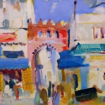 Schilderij getiteld "Larache Morocco" door Ilgvars Zalans, Origineel Kunstwerk